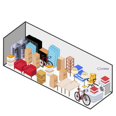 10x30 storage unit diagram for ezstorage in newton, ma